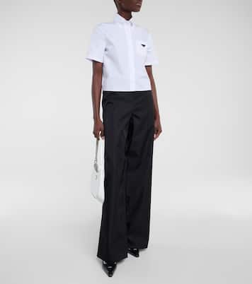 High-Rise Hose aus Re-Nylon | Prada