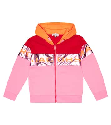 Logo colorblocked cotton hoodie | Marc Jacobs Kids