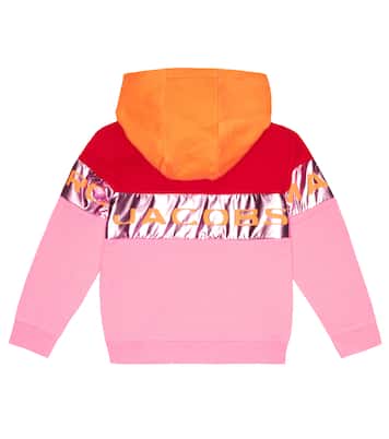 Logo colorblocked cotton hoodie | Marc Jacobs Kids