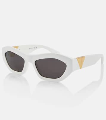 Angle hexagonal cat-eye sunglasses | Bottega Veneta