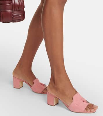 Mules Summer Charms in suede | Loro Piana