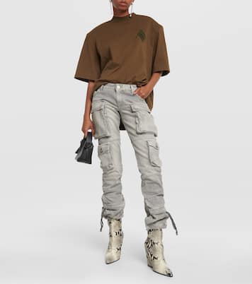 Jane snake-print leather ankle boots | Paris Texas
