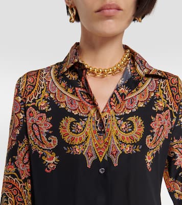 Blouse en soie à fleurs | Etro