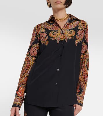 Blouse en soie à fleurs | Etro
