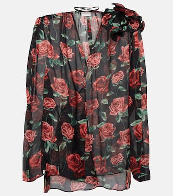 Blouse en soie à fleurs | Magda Butrym