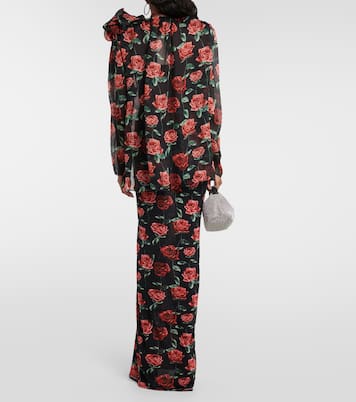 Blouse en soie à fleurs | Magda Butrym