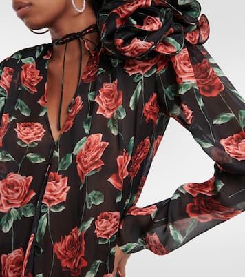 Blouse en soie à fleurs | Magda Butrym