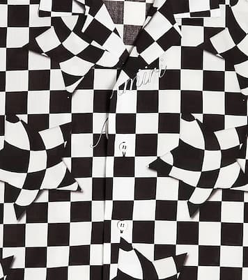 Camicia da bowling in cotone a quadri | Amiri Kids