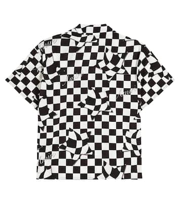 Camicia da bowling in cotone a quadri | Amiri Kids
