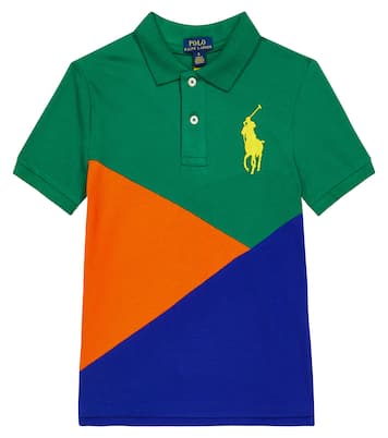 Polo in piqué di cotone con logo | Polo Ralph Lauren Kids