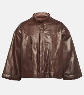 Giacca cropped in pelle  | Rick Owens