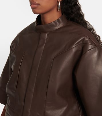 Giacca cropped in pelle  | Rick Owens