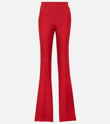 Crêpe Couture high-rise flared pants | Valentino