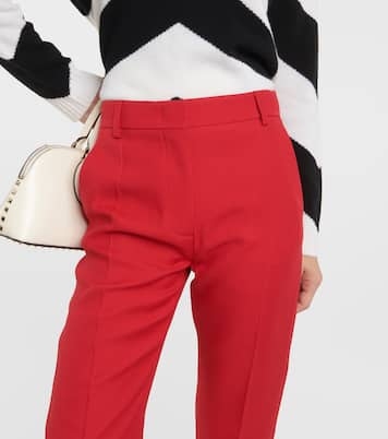 Crêpe Couture high-rise flared pants | Valentino