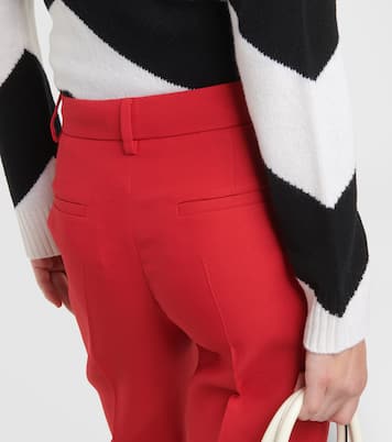 Crêpe Couture high-rise flared pants | Valentino