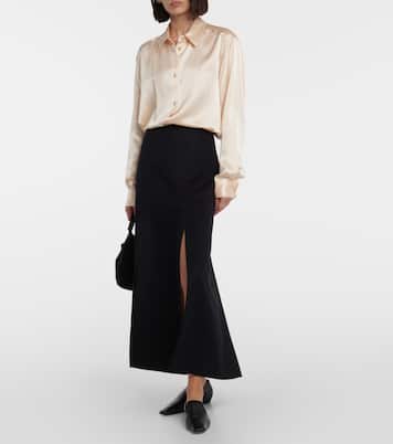 Argo silk charmeuse blouse | Khaite