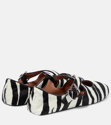 Bedruckte Ballerinas Criss Cross | Alaïa