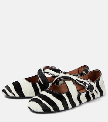 Bedruckte Ballerinas Criss Cross | Alaïa
