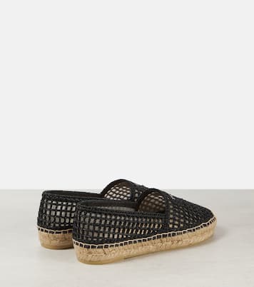 Espadrilles en crochet à logo | Prada