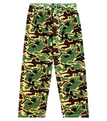 Camouflage velour sweatpants | Mini Rodini