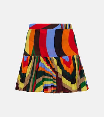 Minifalda Iride de algodón plisada  | Pucci