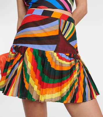 Minifalda Iride de algodón plisada  | Pucci