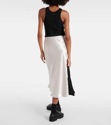 Leisure falda midi Alessio de satén | Max Mara