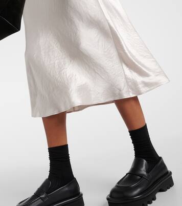 Leisure falda midi Alessio de satén | Max Mara