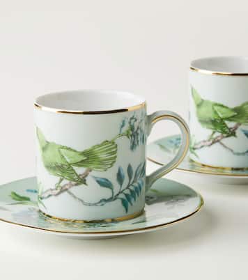 Secret Garden set of 2 espresso cups and saucers | Aquazzura Casa