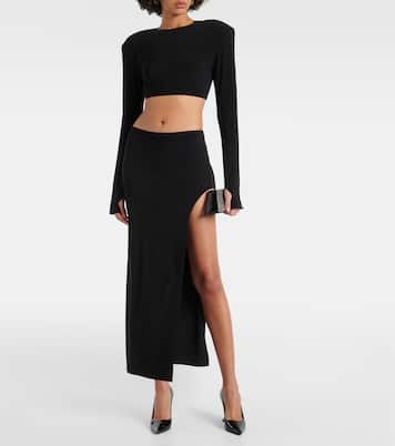 Cropped-Top aus Jersey | Norma Kamali
