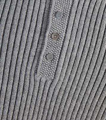 Web Stripe ribbed-knit wool sweater | Gucci Kids