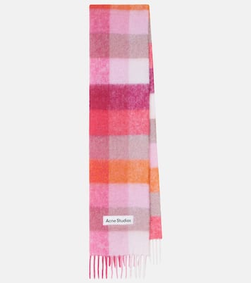 Bufanda de mezcla de lana a cuadros | Acne Studios