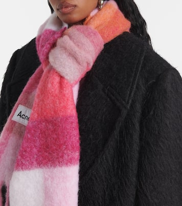 Bufanda de mezcla de lana a cuadros | Acne Studios
