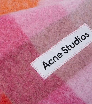 Bufanda de mezcla de lana a cuadros | Acne Studios