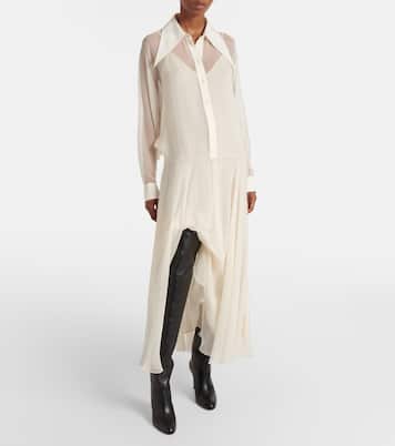 Hemdblusenkleid aus Seidenchiffon | Chloé