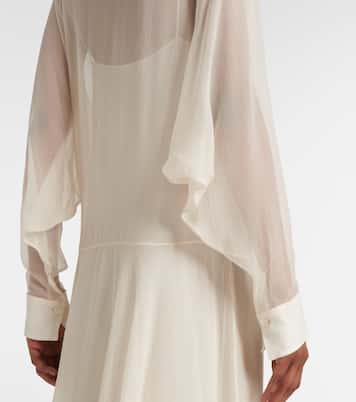 Hemdblusenkleid aus Seidenchiffon | Chloé