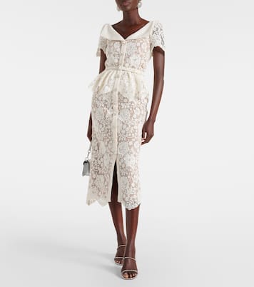 Lace midi dress | Self-Portrait