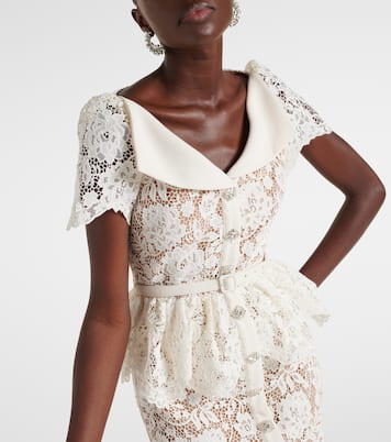 Lace midi dress | Self-Portrait