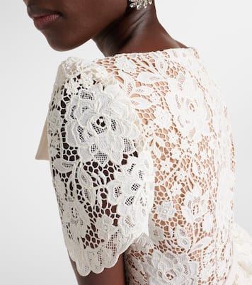 Lace midi dress | Self-Portrait