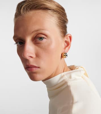 Chavez Micro yellow and white gold hoop earrings | Jennifer Fisher