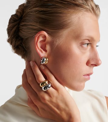 Chavez Micro yellow and white gold hoop earrings | Jennifer Fisher