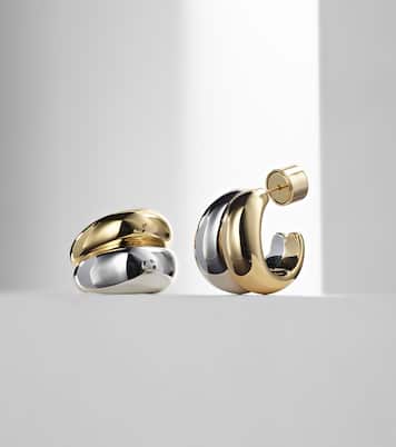 Chavez Micro yellow and white gold hoop earrings | Jennifer Fisher