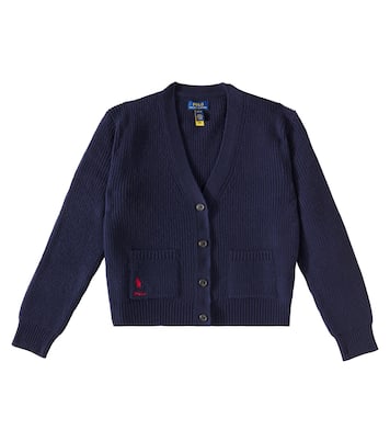 Ribbed-knit wool and cashmere cardigan | Polo Ralph Lauren Kids