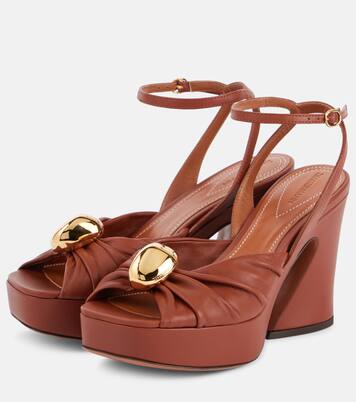 Sandali Gleam 120 in pelle con platform | Zimmermann