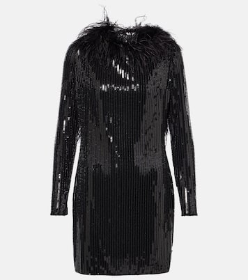 Robe Juises à sequins et plumes | The New Arrivals Ilkyaz Ozel