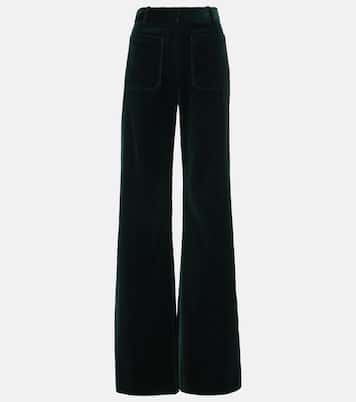 Pantaloni flared Alina in velluto | Victoria Beckham