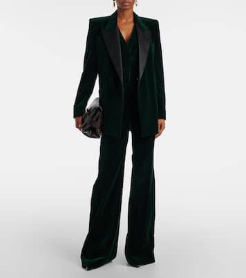 Pantaloni flared Alina in velluto | Victoria Beckham