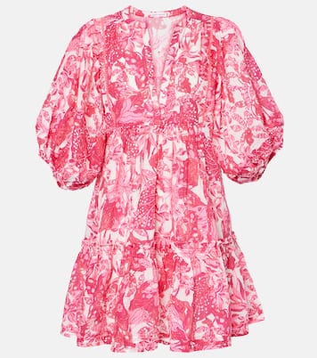 Aria printed cotton minidress | Poupette St Barth