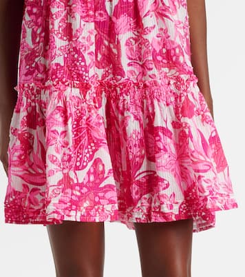 Aria printed cotton minidress | Poupette St Barth