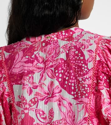 Aria printed cotton minidress | Poupette St Barth